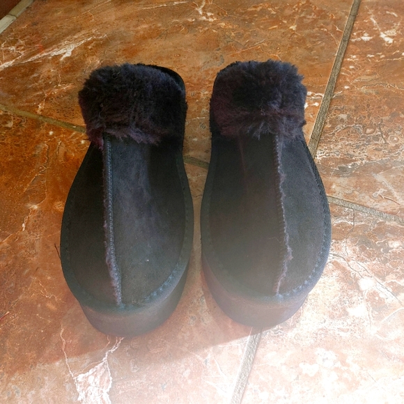 NWOT Platform Black Shoes/Slippers Size 9 - Picture 2 of 6